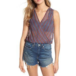 Band of Gypsies Stripe Surplice Tank XS